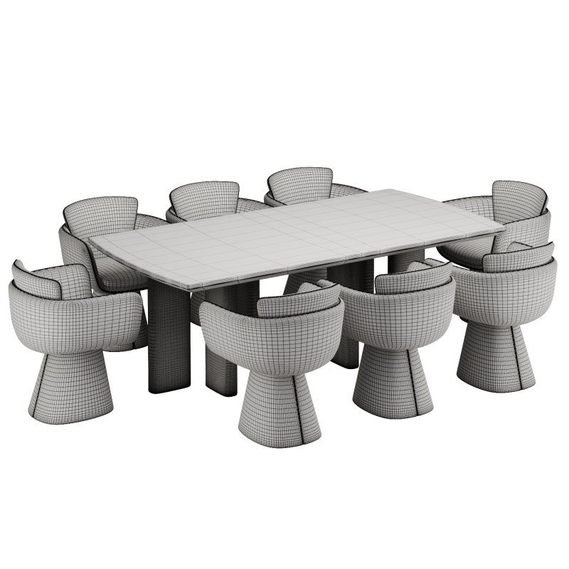 Dinning chair and table307 - Image 5