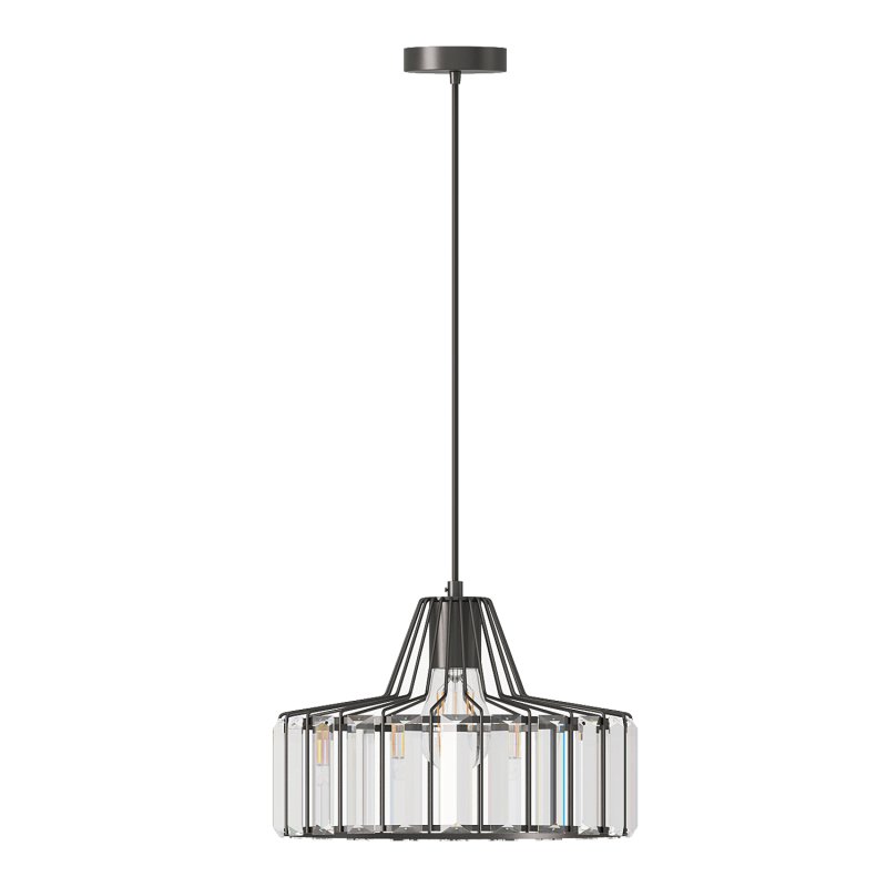 Crystal Drum Pendant Lamp - Image 3