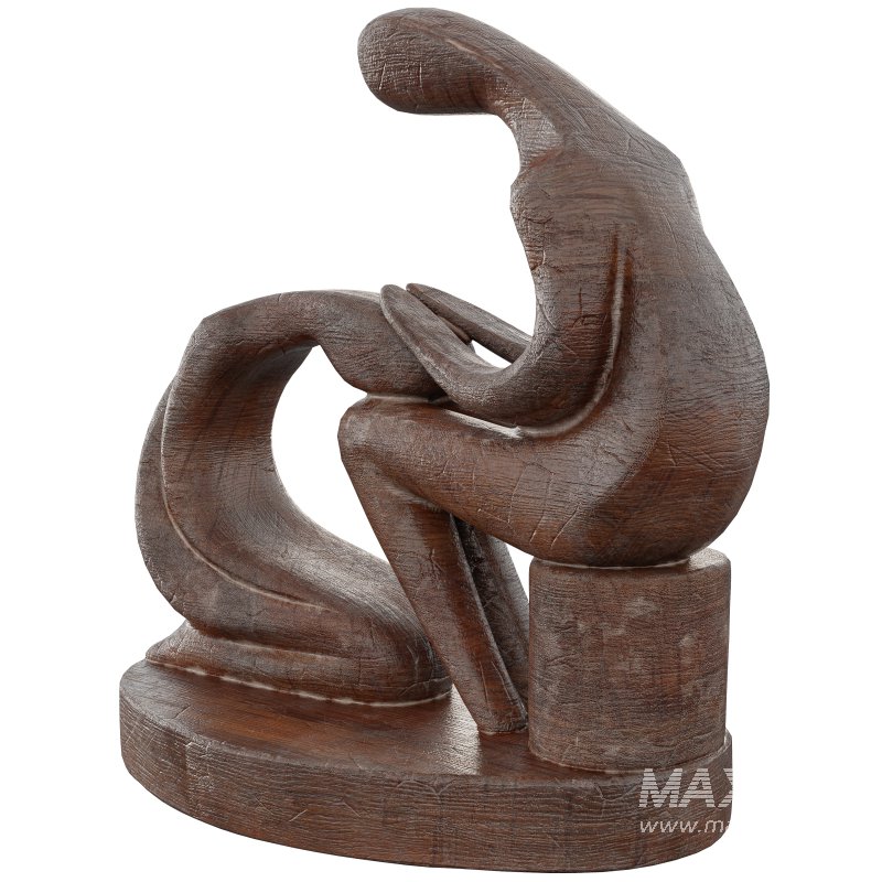Wooden Statue 01 - Image 3