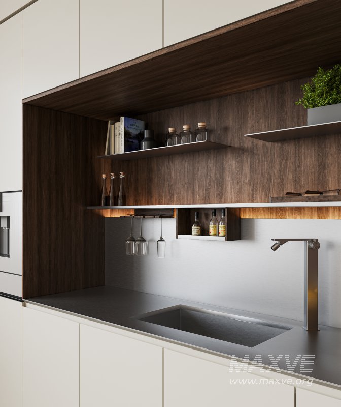 Modern living room and dining room interior scene - Image 5