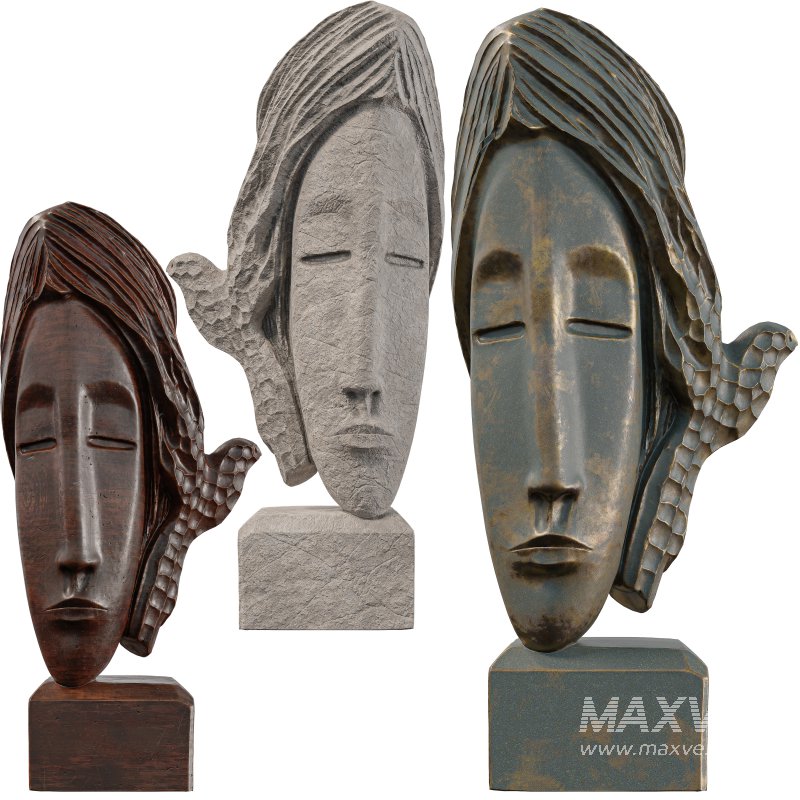 Serene Dove Sculpture Abstract Stone Art - Image 2