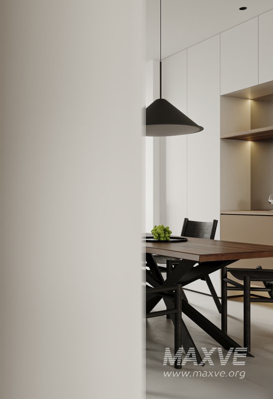 Modern living room and dining room interior scene - Image 9