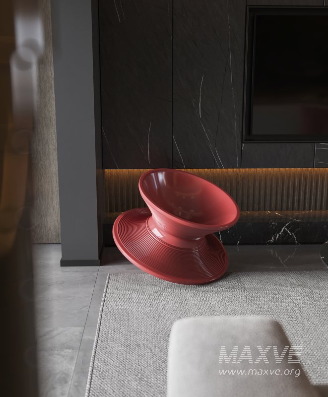 Modern living room and dining room interior scene - Image 10