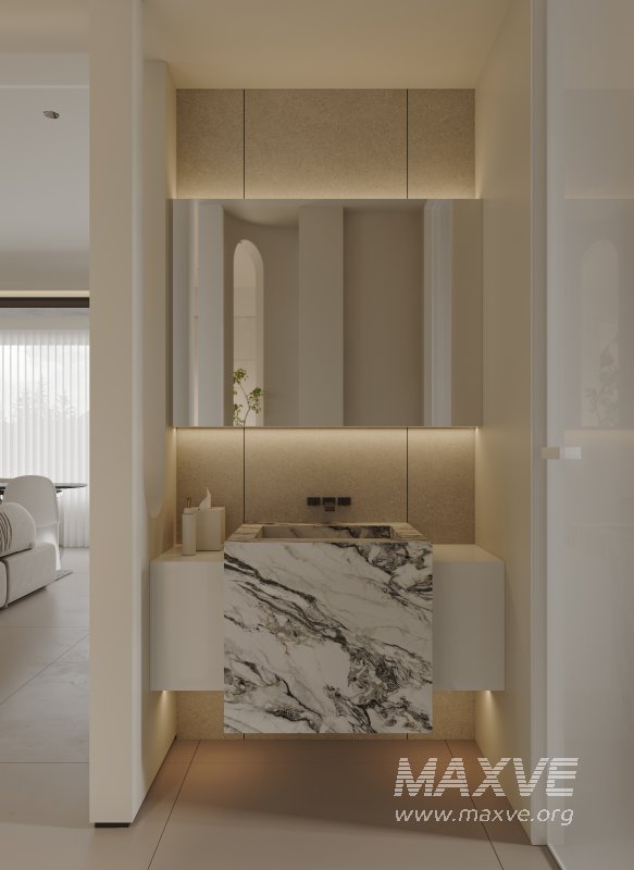 Modern living room and dining room interior scene - Image 5