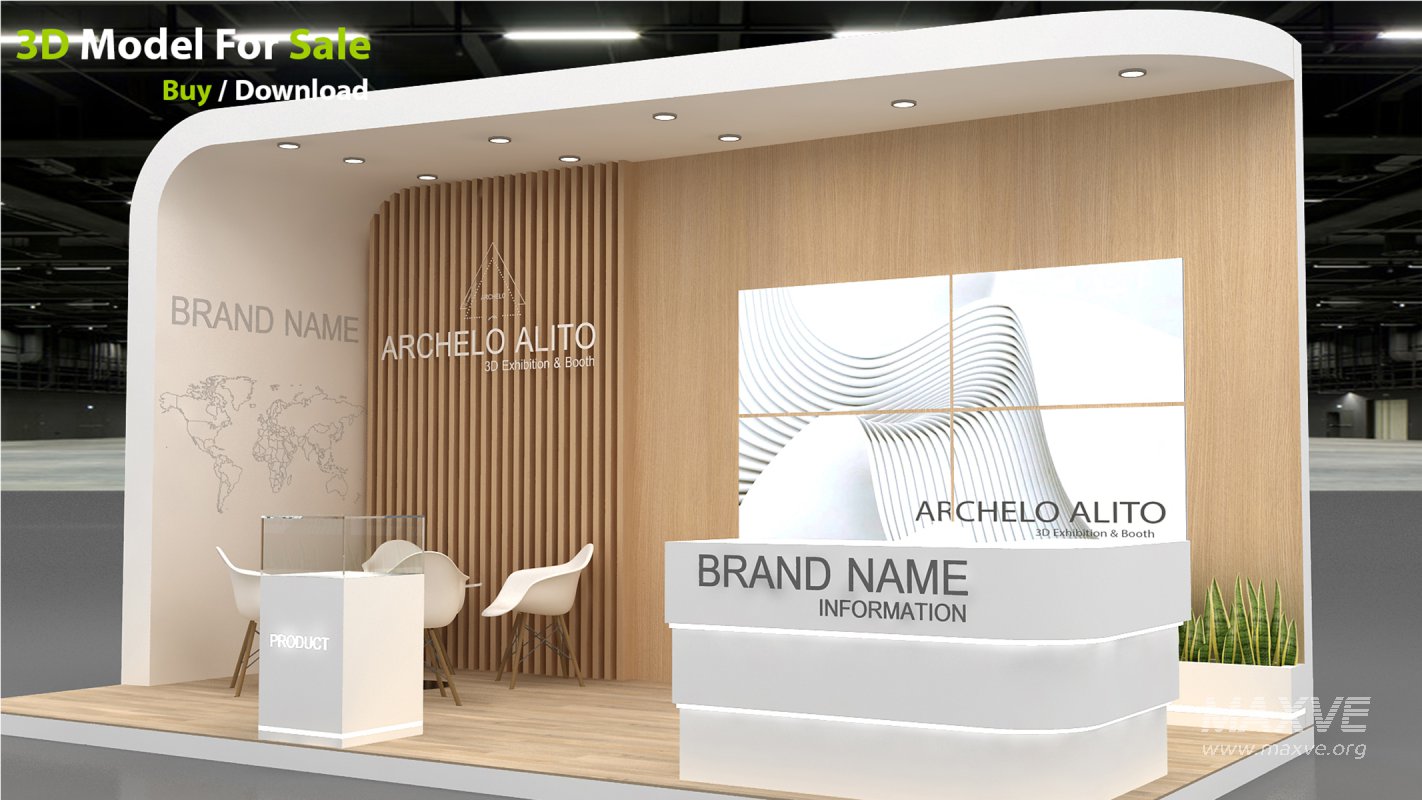 Exhibition Booth 3D Model - Image 2