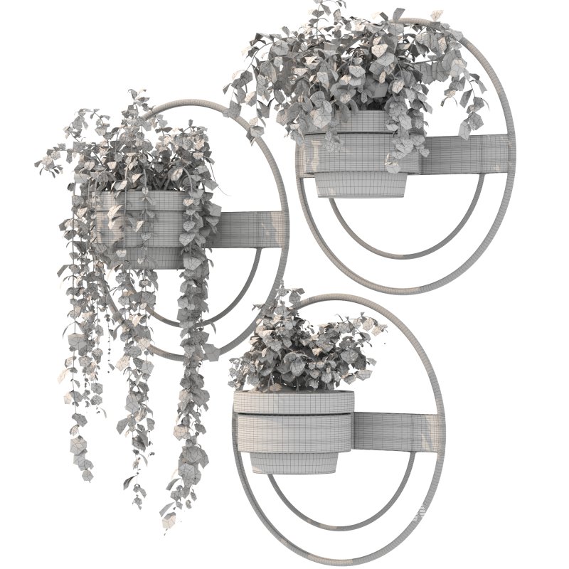 Modern Wall Planters With Geometric Designs - Image 3