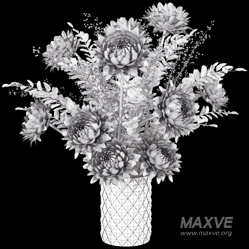 Bouquet Flower Plant Set 027 - Image 5