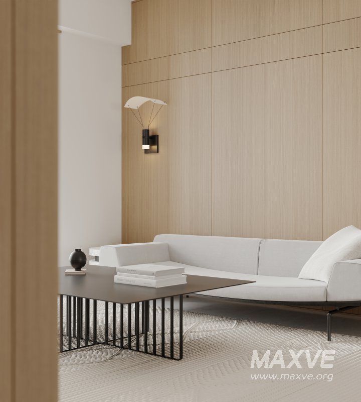 Modern living room and dining room interior scene - Image 4