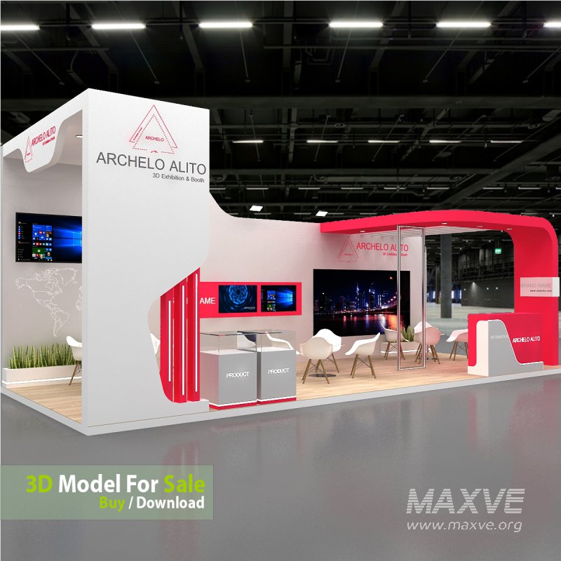 exhibition 3d model - Image 6