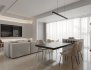 Modern living room and dining room interior scene - Thumbnail 1