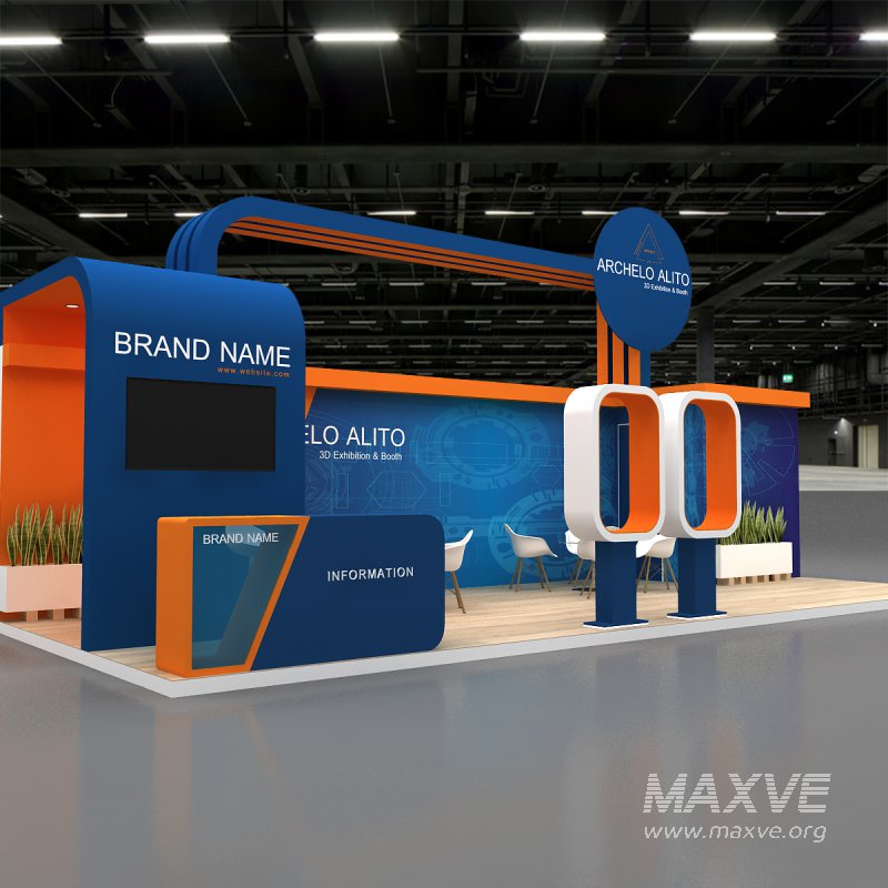 3d kiosk booth exhibition - Image 7
