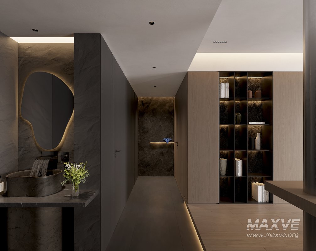 Modern living room and dining room interior scene - Image 5