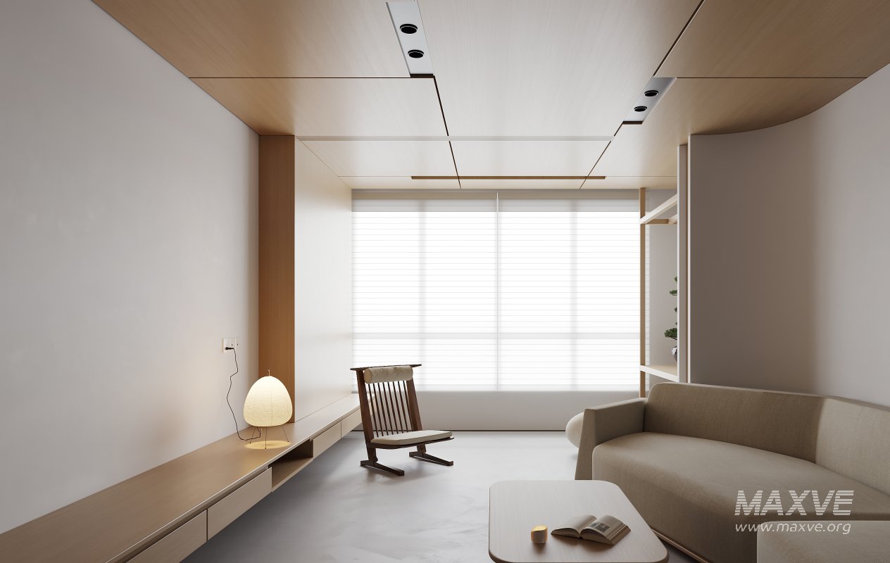 Modern living room and dining room interior scene - Image 4