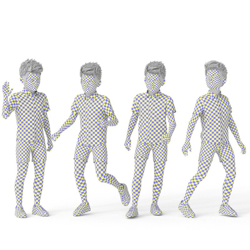 Casual Kid Boy 04 Poses - Image 2