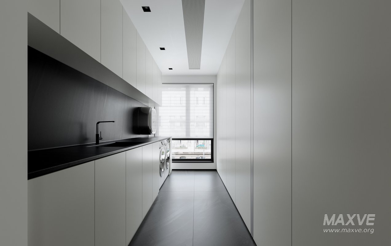 Modern living room and dining room interior scene - Image 2