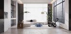 Modern living room and dining room interior scene - Thumbnail 2