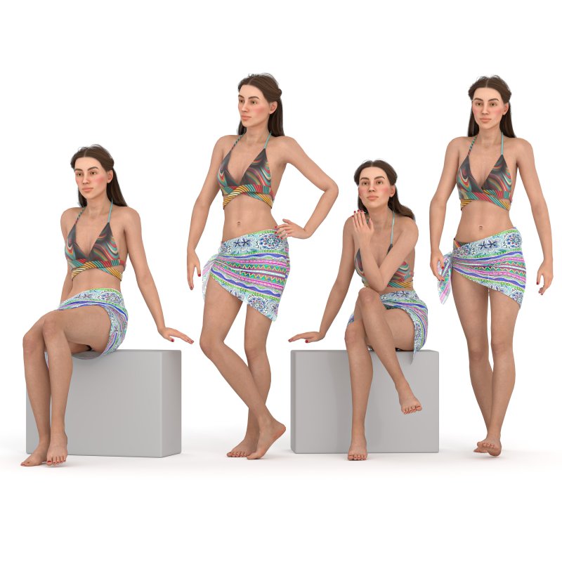 woman beach wear bikini - Image 1