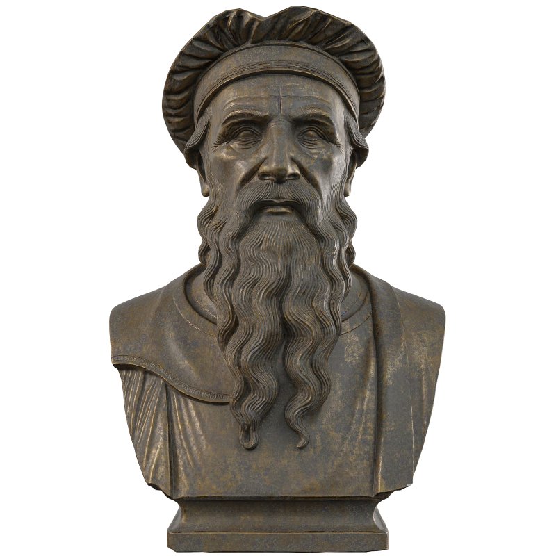 Antique Leonardo_da_Vinci Statue - Image 5