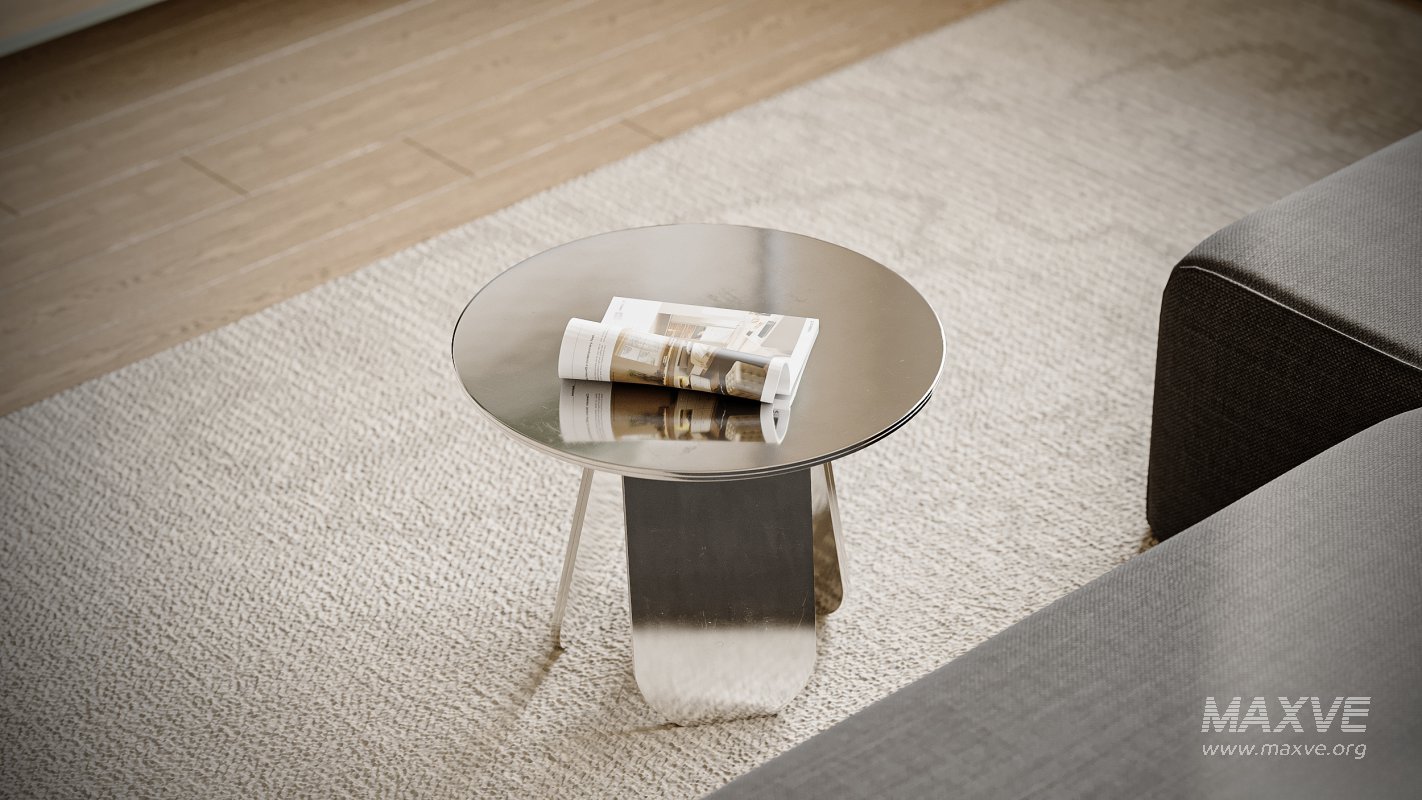 Modern living room and dining room interior scene - Image 6