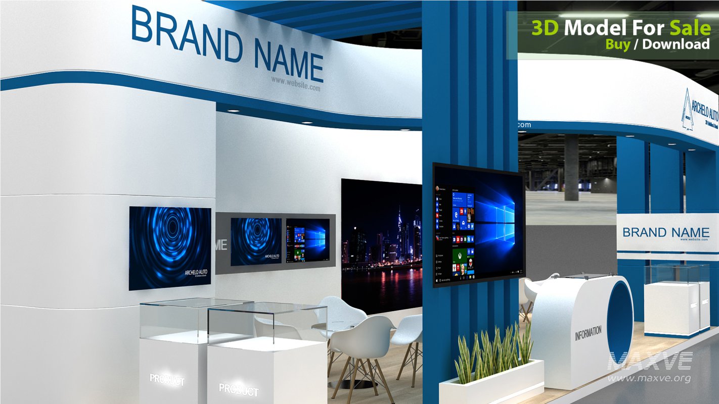 3D Exhibition Booth Model - Image 3