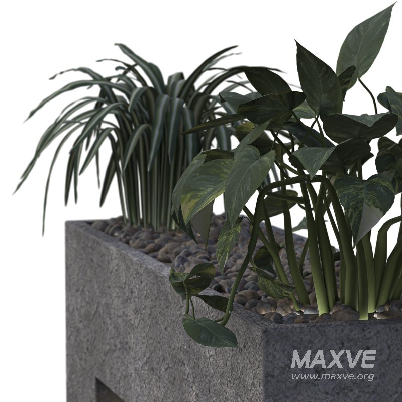 Minimalist Water Wall Fountain with Planters - Image 1