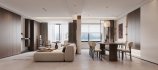 Modern living room and dining room interior scene - Thumbnail 1