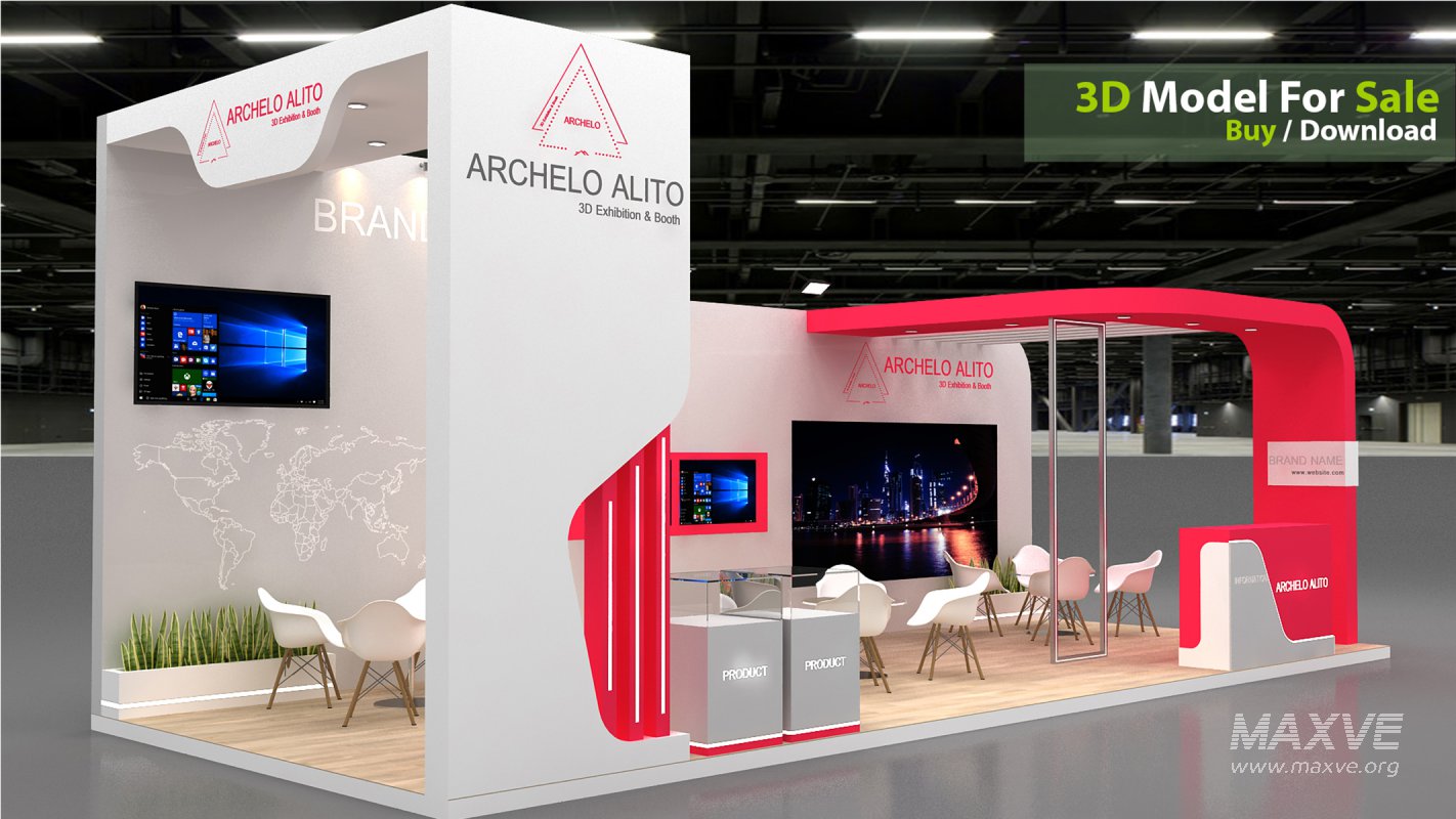 exhibition 3d model - Image 1