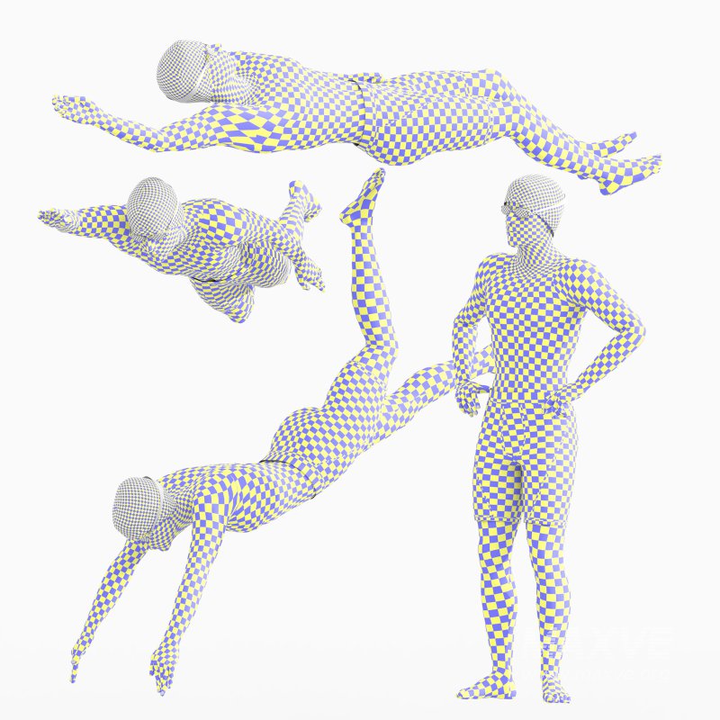 Swimmer Man 02_ 04 poses - Image 3