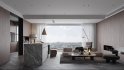 Modern living room and dining room interior scene - Thumbnail 1