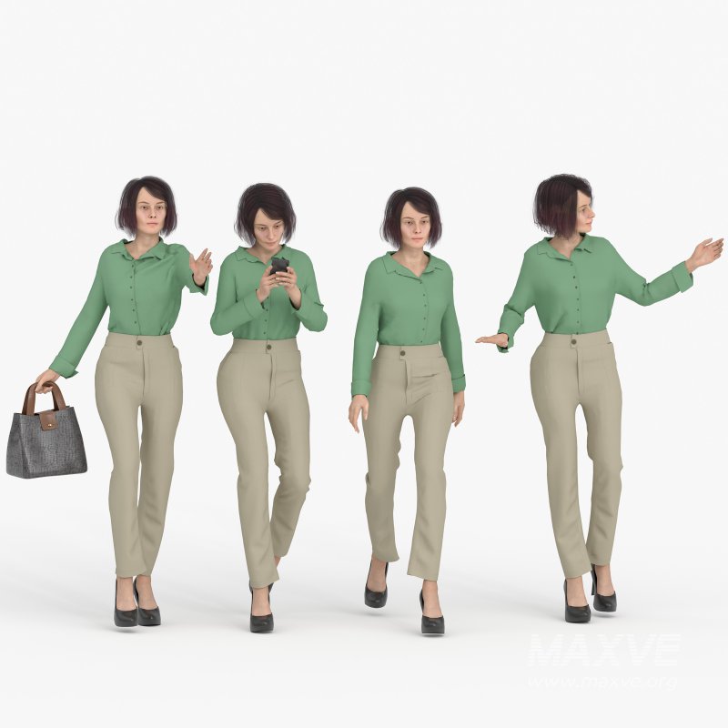 Official Woman in 04 Poses - Image 3