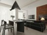 Modern living room and dining room interior scene - Thumbnail 1
