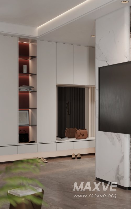 Modern living room and dining room interior scene - Image 4