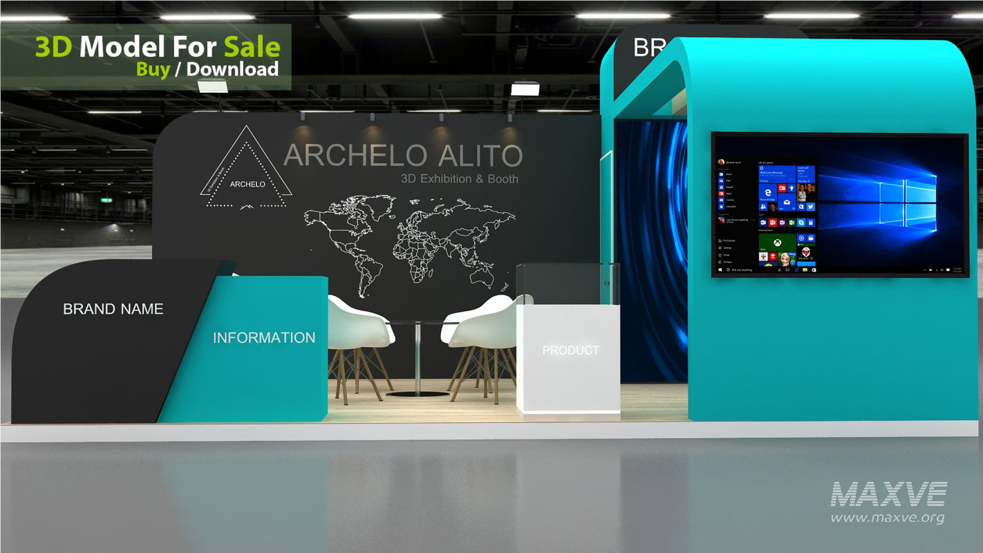Exhibition Booth 3D Model - Image 5