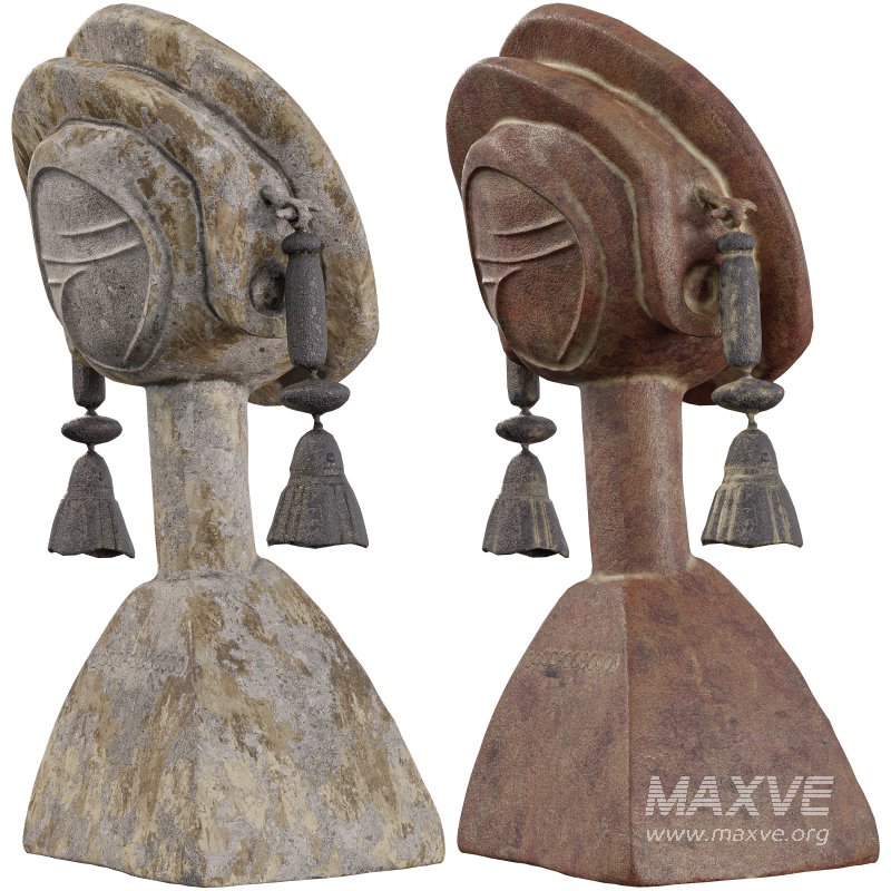 Tribal Ancestor Mask Abstract Cultural - Image 5