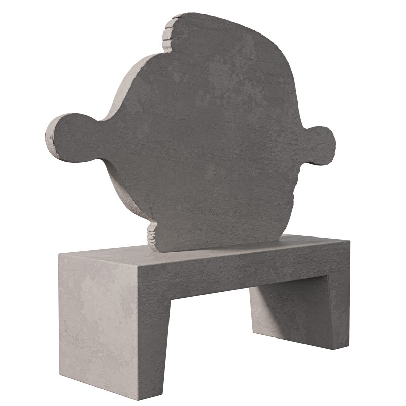 Concrete HIstorian Statue - Image 2