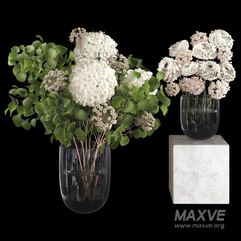 Bouquet with peony and hydrangeas - Image 1