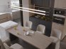 Modern living room and dining room interior scene - Thumbnail 5