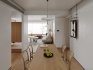 Modern living room and dining room office room interior scene - Thumbnail 9