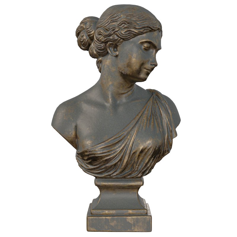 Antique Classical Greek Goddess Bust - Image 4