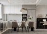 Modern living room and dining room interior scene - Thumbnail 2