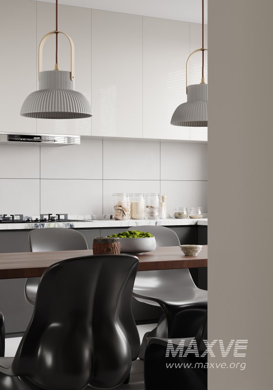 Modern living room and dining room interior scene - Image 7