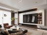 Modern living room and dining room interior scene - Thumbnail 5