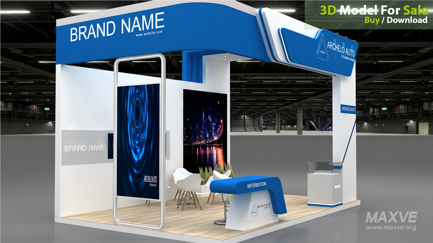 3d model booth stall - Image 4