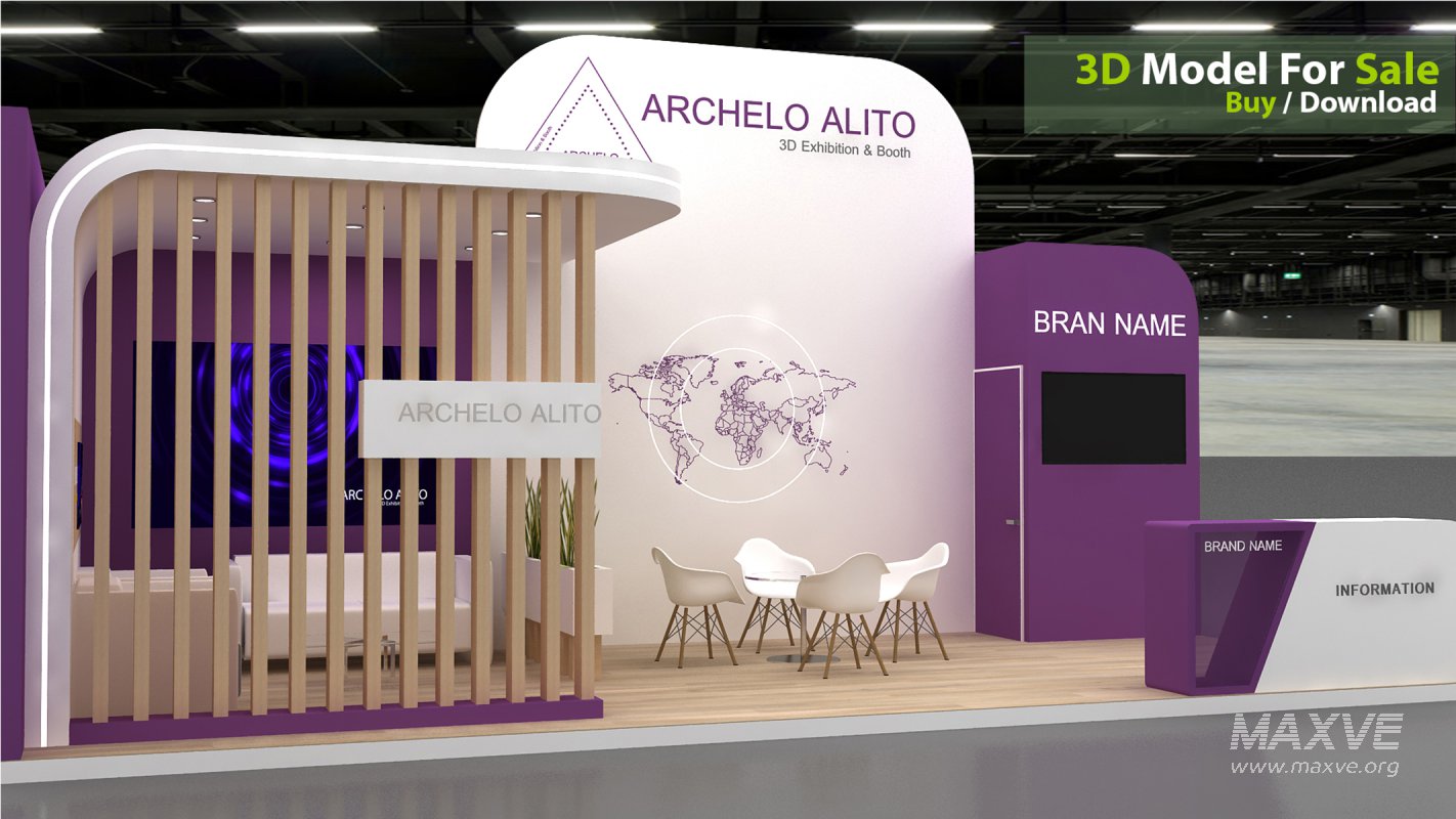 3D Exhibition Booth Model - Image 2