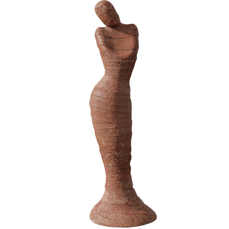 Stand Mummy Clay Statue - Image 2