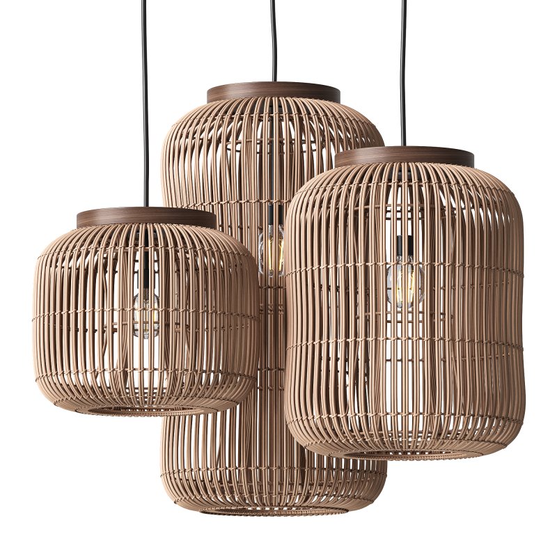Natural Rattan Hanging Lamp - Image 1