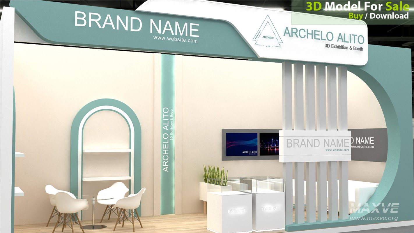 3d kiosk booth exhibition - Image 3