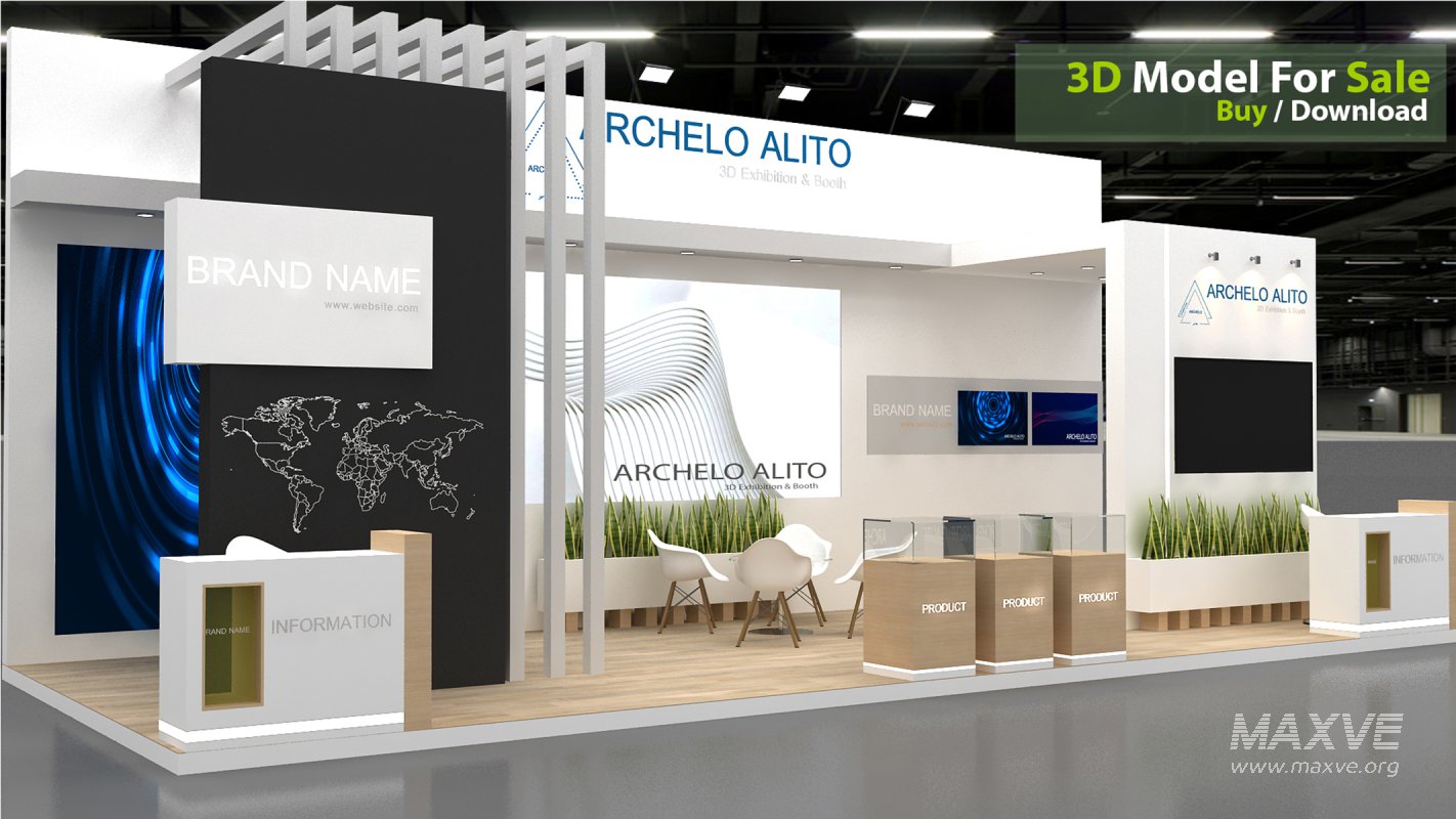 3D Exhibition Booth Model - Image 2