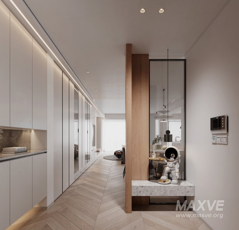 Modern living room and dining room interior scene - Image 5