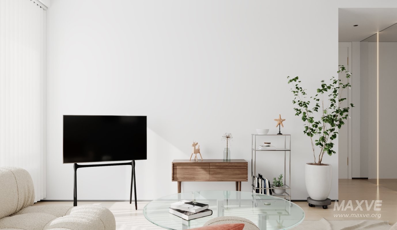 Modern living room and dining room interior scene - Image 8